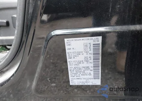 2016 Infiniti Qx60 from USA, damaged, VIN 5N1AL0MM9GC503264